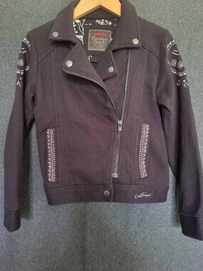 Catimini Biker Moto Jacket Girls 8Y Grunge